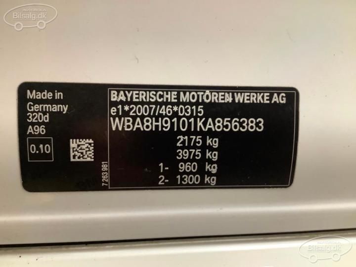 Photo 6 VIN: WBA8H9101KA856383 - BMW 3 SERIES 