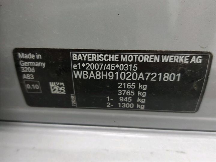 Photo 6 VIN: WBA8H91020A721801 - BMW 3 TOURING 