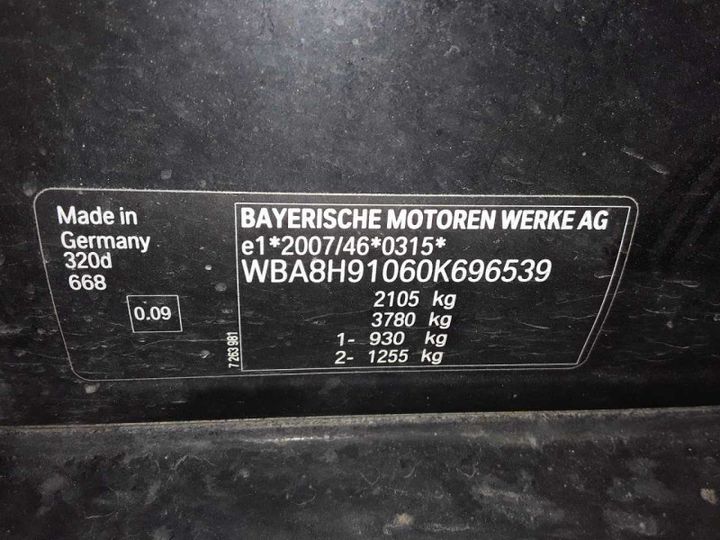 Photo 20 VIN: WBA8H91060K696539 - BMW 3 TOURING 