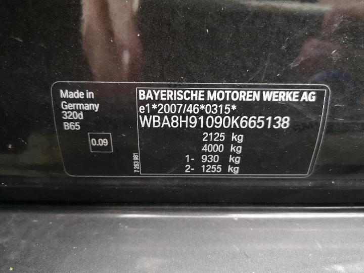 Photo 12 VIN: WBA8H91090K665138 - BMW 3-SERIE 