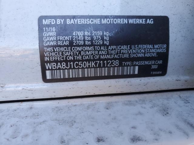 Photo 11 VIN: WBA8J1C50HK711238 - BMW 3 SERIES 