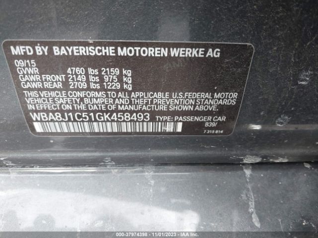 Photo 8 VIN: WBA8J1C51GK458493 - BMW 328D 