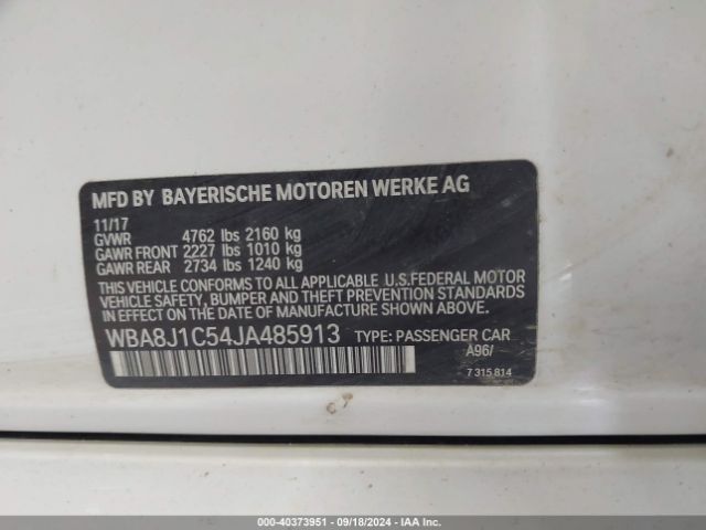 Photo 8 VIN: WBA8J1C54JA485913 - BMW 328D 