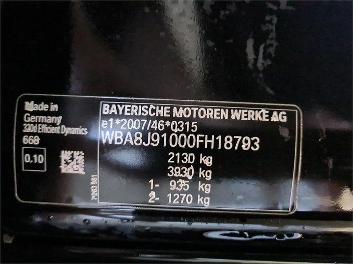 Photo 8 VIN: WBA8J91000FH18793 - BMW 320 