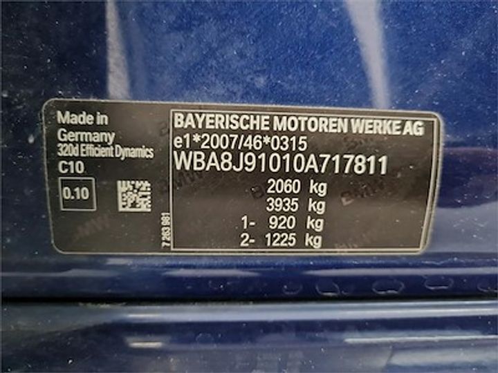 Photo 11 VIN: WBA8J91010A717811 - BMW 3 TOURING DIESEL - 2015 