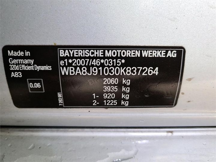 Photo 8 VIN: WBA8J91030K837264 - BMW 320 