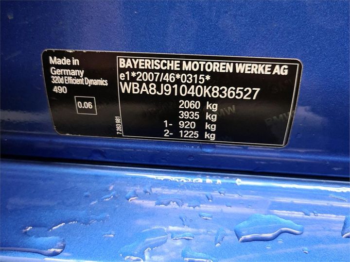 Photo 8 VIN: WBA8J91040K836527 - BMW 320 