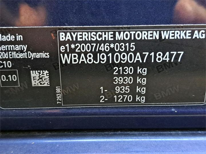 Photo 6 VIN: WBA8J91090A718477 - BMW 3 TOURING 