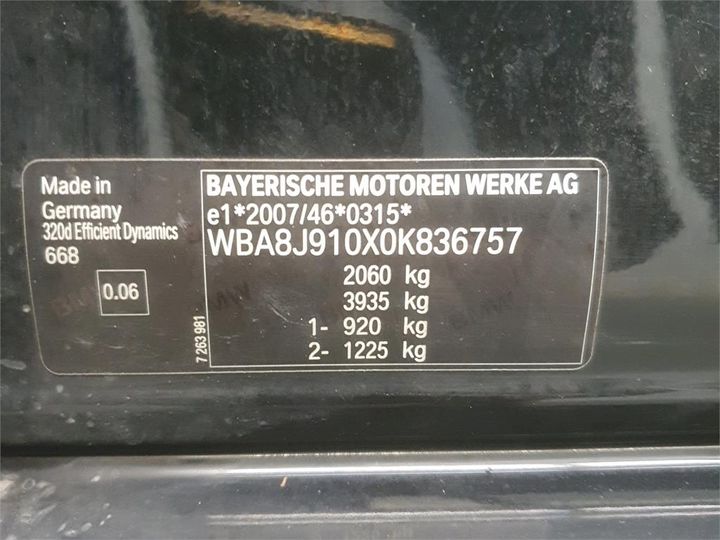 Photo 8 VIN: WBA8J910X0K836757 - BMW 320 