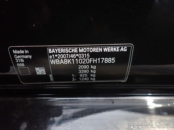 Photo 17 VIN: WBA8K11020FH17885 - BMW SERIA 3 