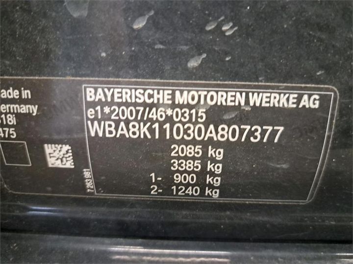 Photo 5 VIN: WBA8K11030A807377 - BMW 3 TOURING 