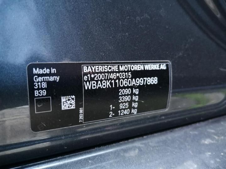 Photo 13 VIN: WBA8K11060A997868 - BMW 3-SERIE 