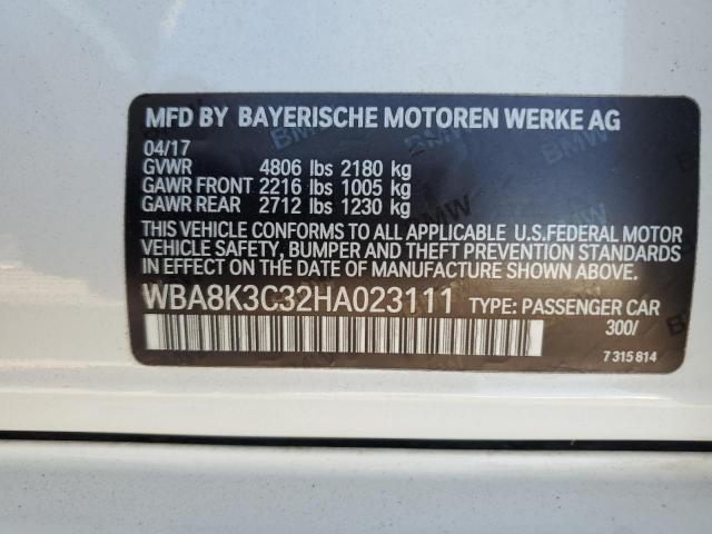 Photo 9 VIN: WBA8K3C32HA023111 - BMW 330 XI 