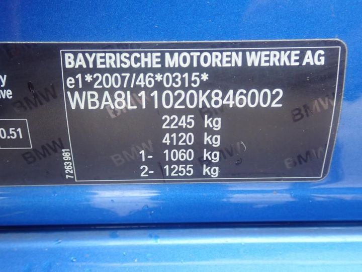 Photo 14 VIN: WBA8L11020K846002 - BMW SERIE 3 TOURING 