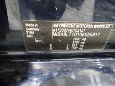 Photo 12 VIN: WBA8L71010K555817 - BMW 3 TOURING DIESEL - 2015 