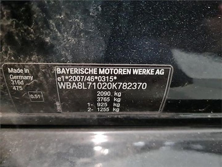 Photo 12 VIN: WBA8L71020K782370 - BMW 3 TOURING DIESEL - 2015 