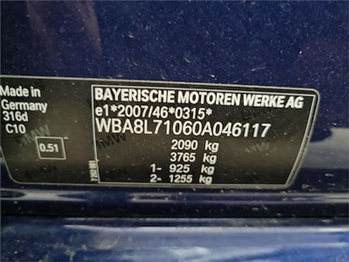 Photo 11 VIN: WBA8L71060A046117 - BMW 3 TOURING DIESEL - 2015 