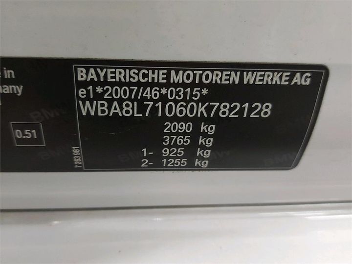 Photo 6 VIN: WBA8L71060K782128 - BMW 3 TOURING 