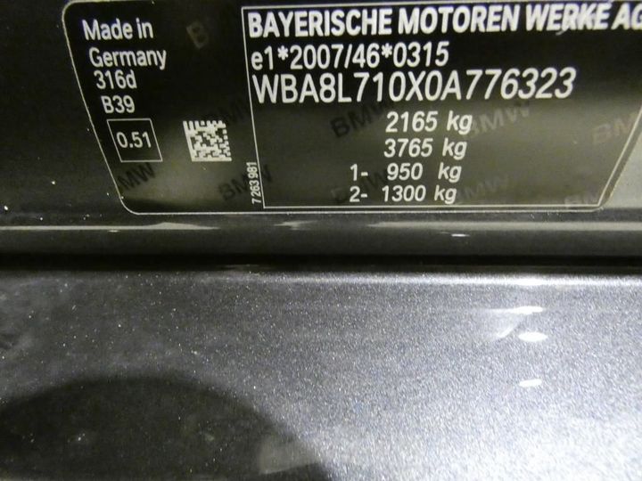 Photo 4 VIN: WBA8L710X0A776323 - BMW 3 TOURING 