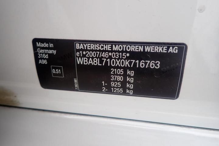 Photo 14 VIN: WBA8L710X0K716763 - BMW SERIE 3 TOURING 