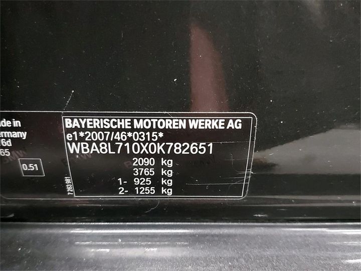 Photo 6 VIN: WBA8L710X0K782651 - BMW 3 TOURING 