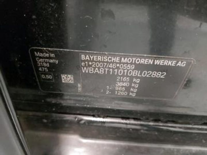 Photo 12 VIN: WBA8T11010BL02882 - BMW 3 GRAN TURISMO DIESEL - 2016 