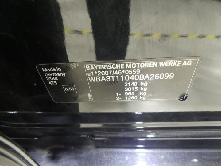 Photo 4 VIN: WBA8T11040BA26099 - BMW 3 GRAN TURISMO 