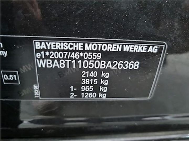 Photo 11 VIN: WBA8T11050BA26368 - BMW 3 GRAN TURISMO DIESEL - 2016 