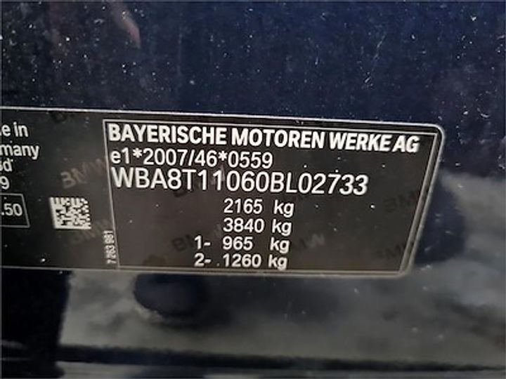 Photo 11 VIN: WBA8T11060BL02733 - BMW 3-SERIE GRAN TURISMO 