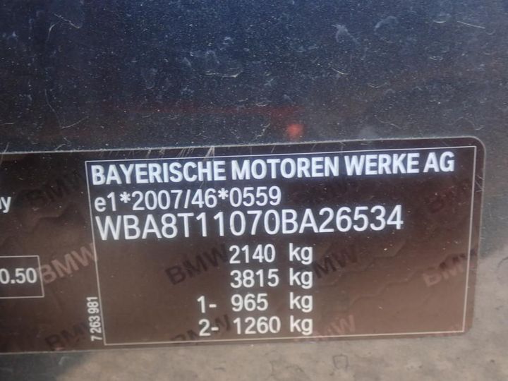 Photo 13 VIN: WBA8T11070BA26534 - BMW SERIE 3 GRAN TURISMO 