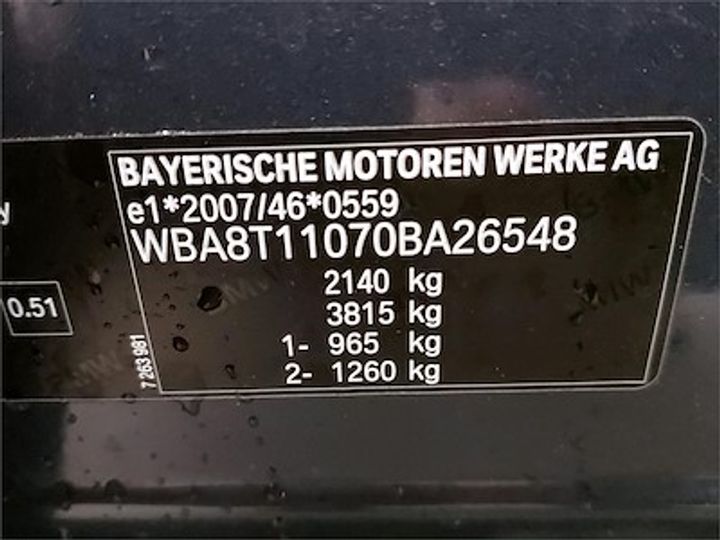 Photo 11 VIN: WBA8T11070BA26548 - BMW 3 GRAN TURISMO DIESEL - 2016 