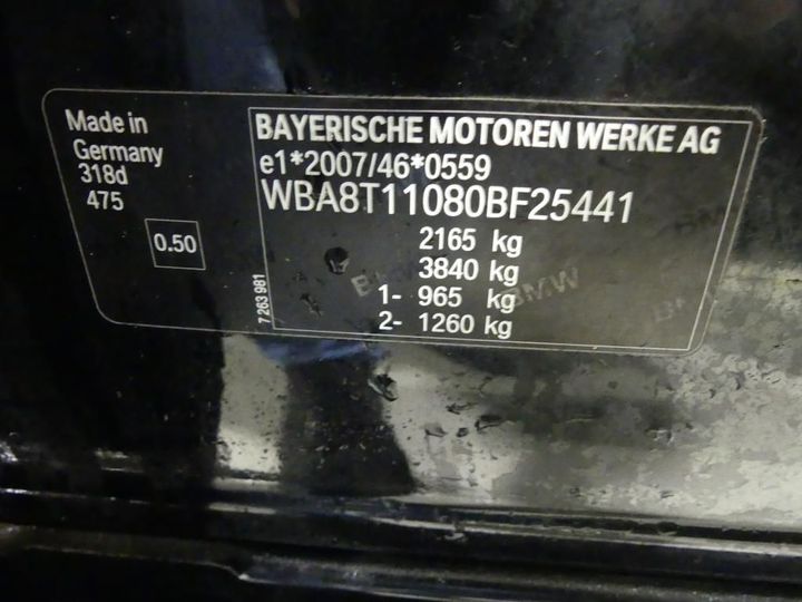 Photo 4 VIN: WBA8T11080BF25441 - BMW 3 GRAN TURISMO 