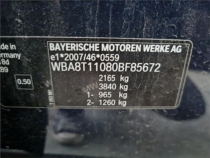 Photo 11 VIN: WBA8T11080BF85672 - BMW 3 GRAN TURISMO DIESEL - 2016 