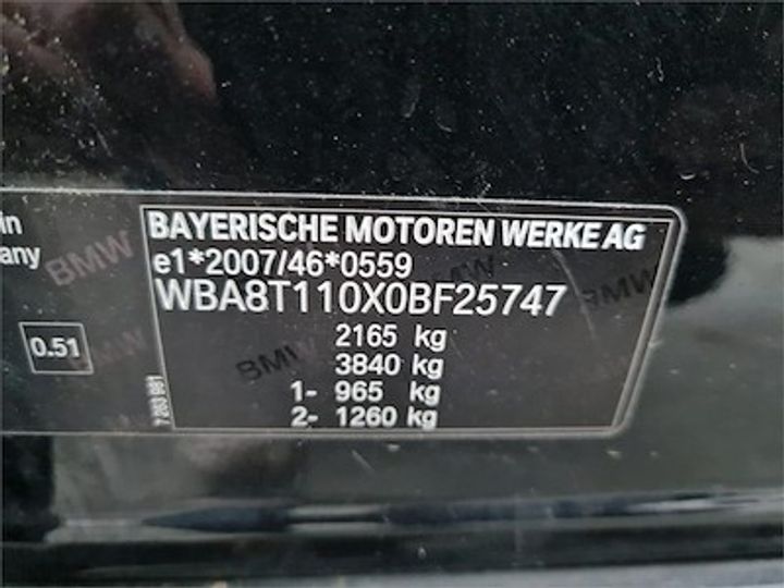 Photo 11 VIN: WBA8T110X0BF25747 - BMW 3 GRAN TURISMO DIESEL - 2016 