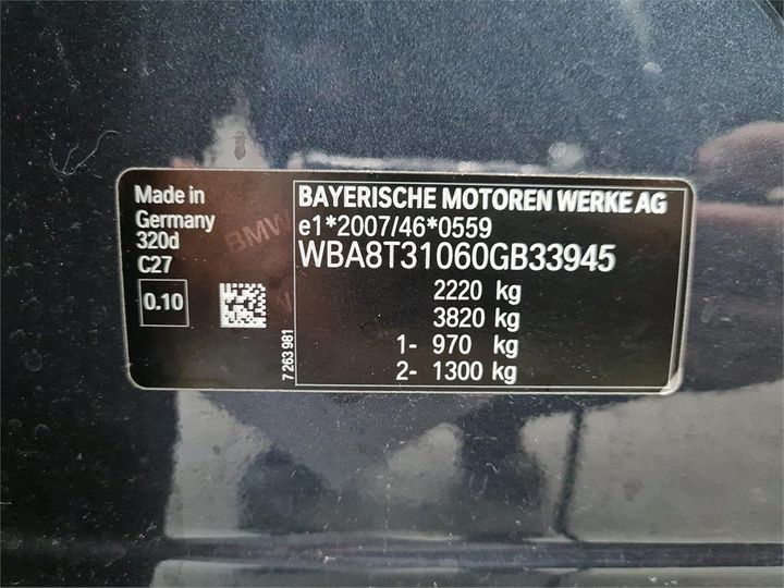 Photo 6 VIN: WBA8T31060GB33945 - BMW 3 GRAN TURISMO 