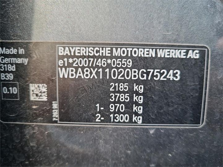 Photo 4 VIN: WBA8X11020BG75243 - BMW 3-REEKS GT 