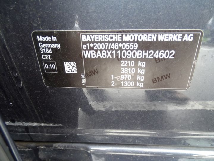 Photo 5 VIN: WBA8X11090BH24602 - BMW 3-REEKS GT 