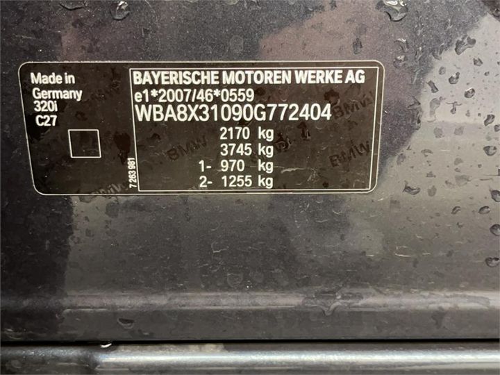 Photo 8 VIN: WBA8X31090G772404 - BMW 320 