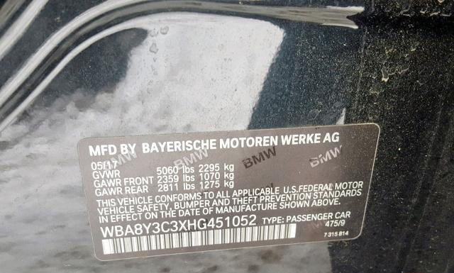 Photo 9 VIN: WBA8Y3C3XHG451052 - BMW 340 