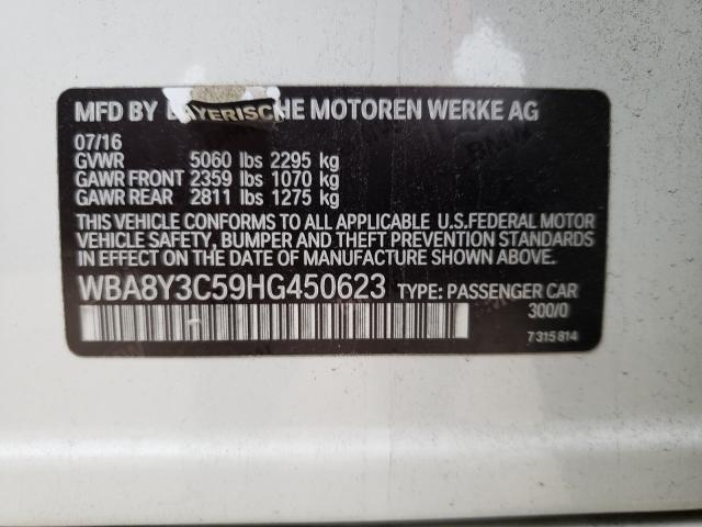 Photo 9 VIN: WBA8Y3C59HG450623 - BMW 340 