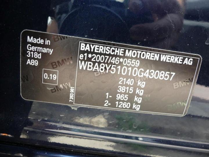 Photo 5 VIN: WBA8Y51010G430857 - BMW 3-REEKS GT 