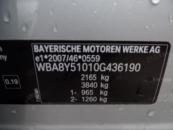 Photo 6 VIN: WBA8Y51010G436190 - BMW 3 GRAN TURISMO 