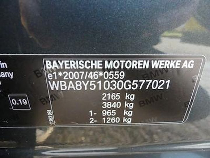 Photo 12 VIN: WBA8Y51030G577021 - BMW 3 GRAN TURISMO DIESEL 