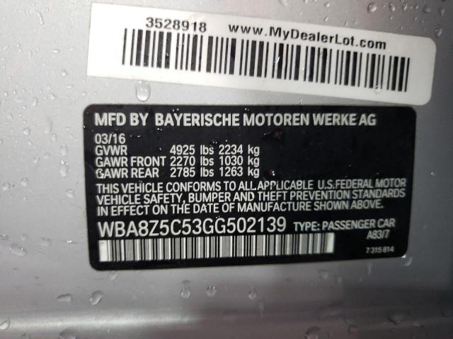 Photo 11 VIN: WBA8Z5C53GG502139 - BMW 3 SERIES GT 