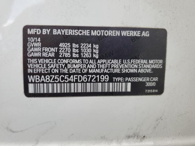 Photo 11 VIN: WBA8Z5C54FD672199 - BMW 3 SERIES 