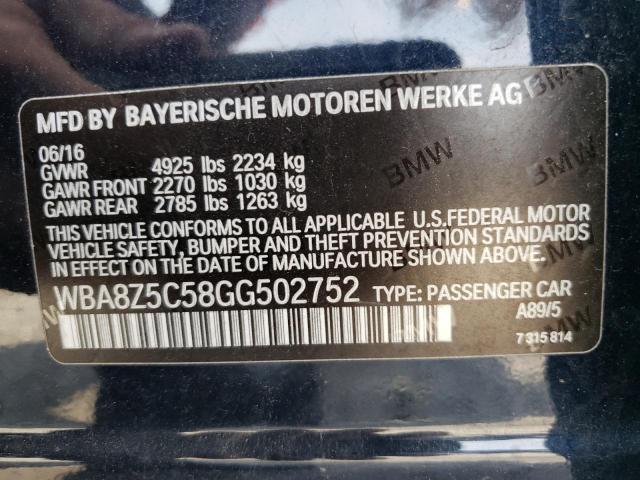 Photo 11 VIN: WBA8Z5C58GG502752 - BMW 328I 