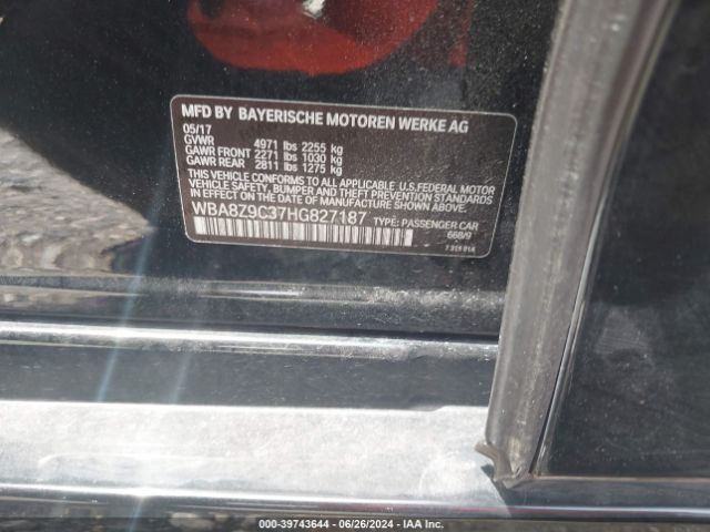 Photo 8 VIN: WBA8Z9C37HG827187 - BMW 330I 