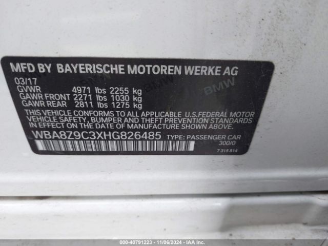 Photo 8 VIN: WBA8Z9C3XHG826485 - BMW 330I 