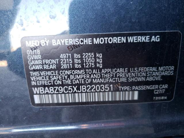 Photo 9 VIN: WBA8Z9C5XJB220351 - BMW 330 XIGT 