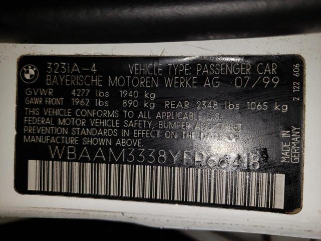 Photo 9 VIN: WBAAM3338YFP66418 - BMW 323 I 